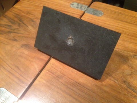 Brief Papierbeschwerer mit schwarzer Marmorplatte