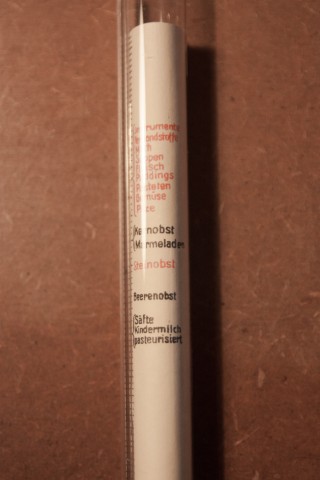 Sterilisier-Thermometer aus Glas Detail