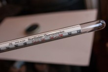 Sterilisier-Thermometer aus Glas